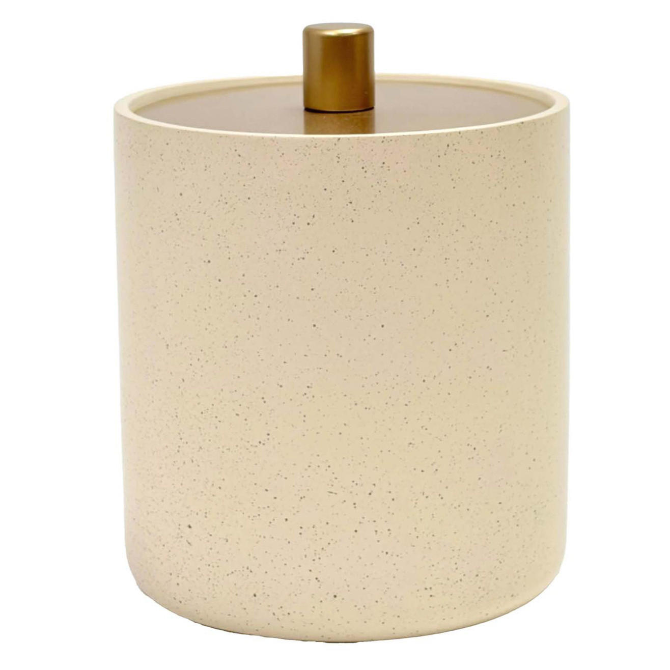 Douceur d´intérieur Wattestäbchenbehälter Beige 10x12.2x10 cm