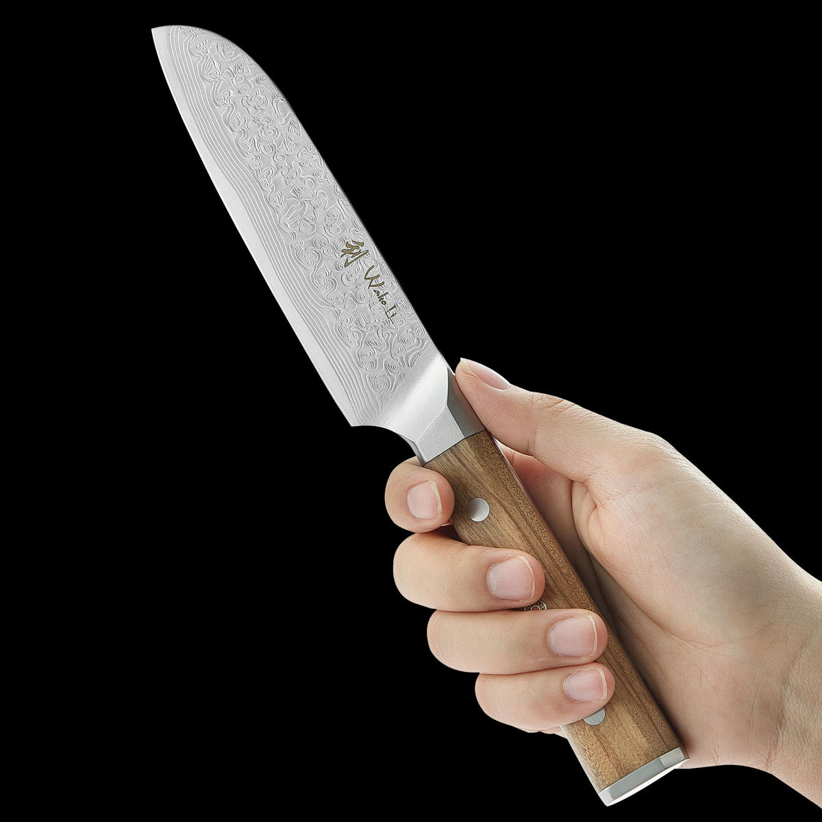 SANTOKUMESSER 12 cm - Braun, Metall (24cm) - Wakoli