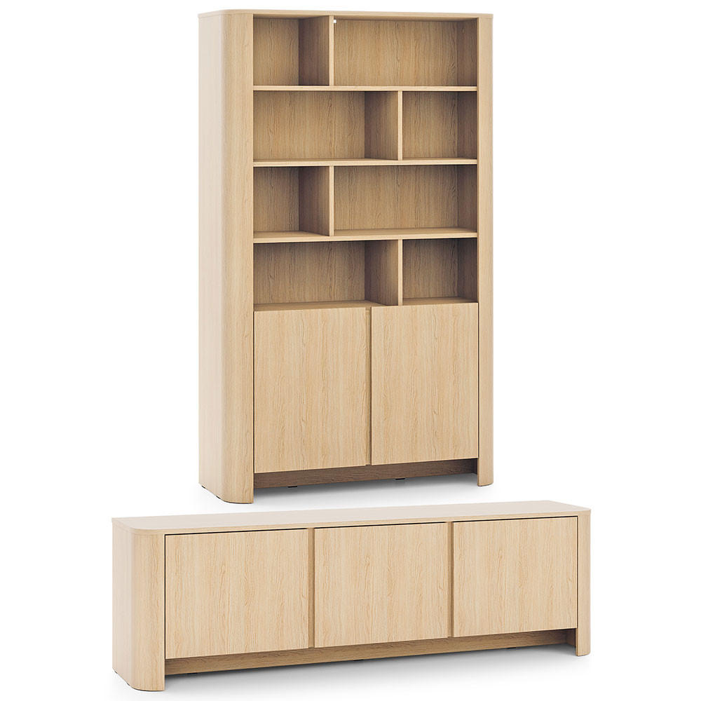 Feldmann-Wohnen Wohnzimmer-Set Braun 271x170x39 cm