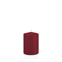 STUMPENKERZEN Bordeaux Ø 68 x 100 mm, 12 Stück - Bordeaux, Paraffin (7/10cm) - Wiedemann Kerzen