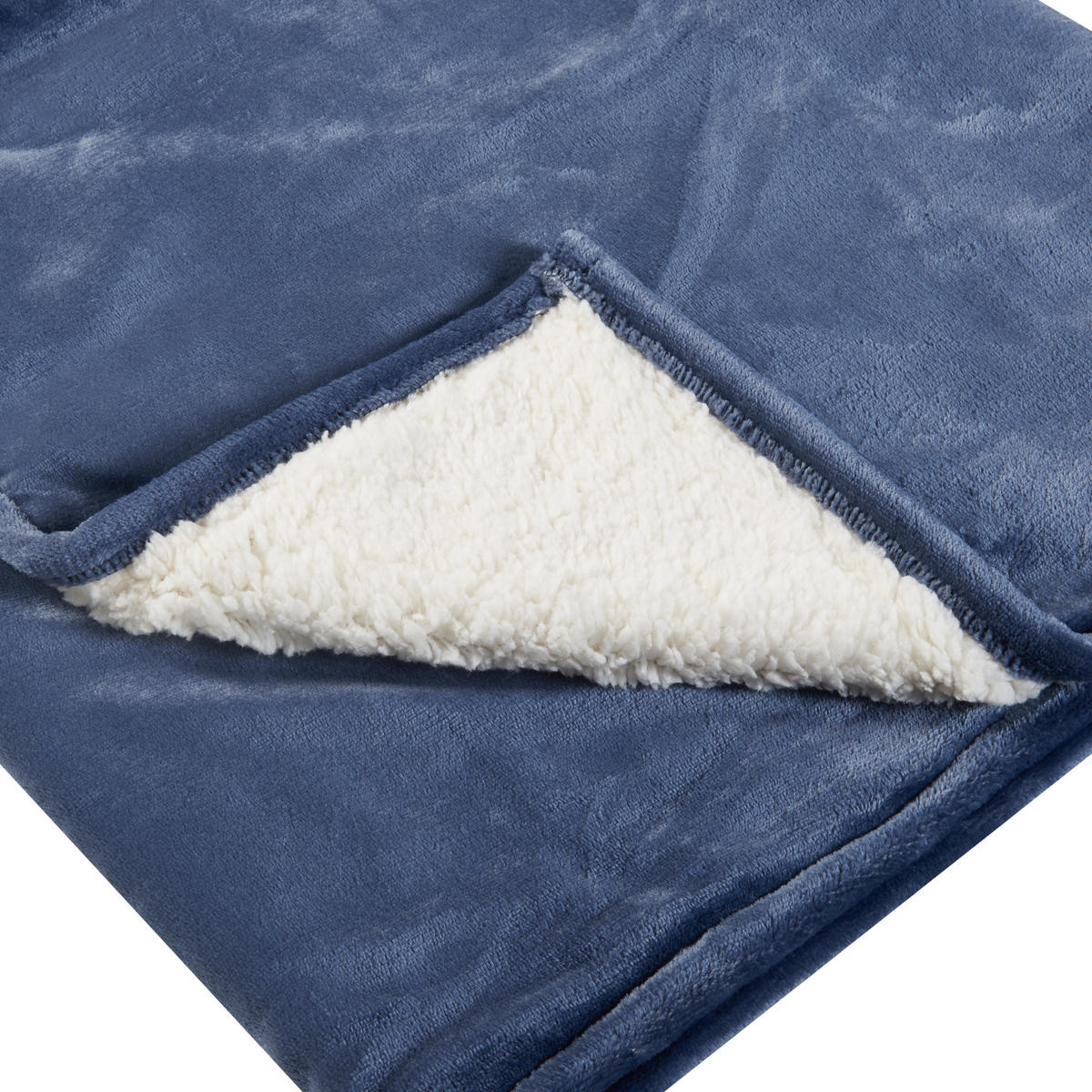 PŘIKRÝVKA Archi - světle modrá, textil (200/150cm) - [en.casa]