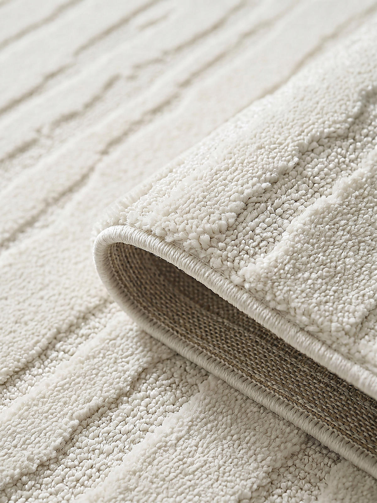 TEPPICHLÄUFER Abstrakt CETINA Polypropylen Creme 80 x 150 cm - Beige, Textil (80/150cm) - KADIMA DESIGN