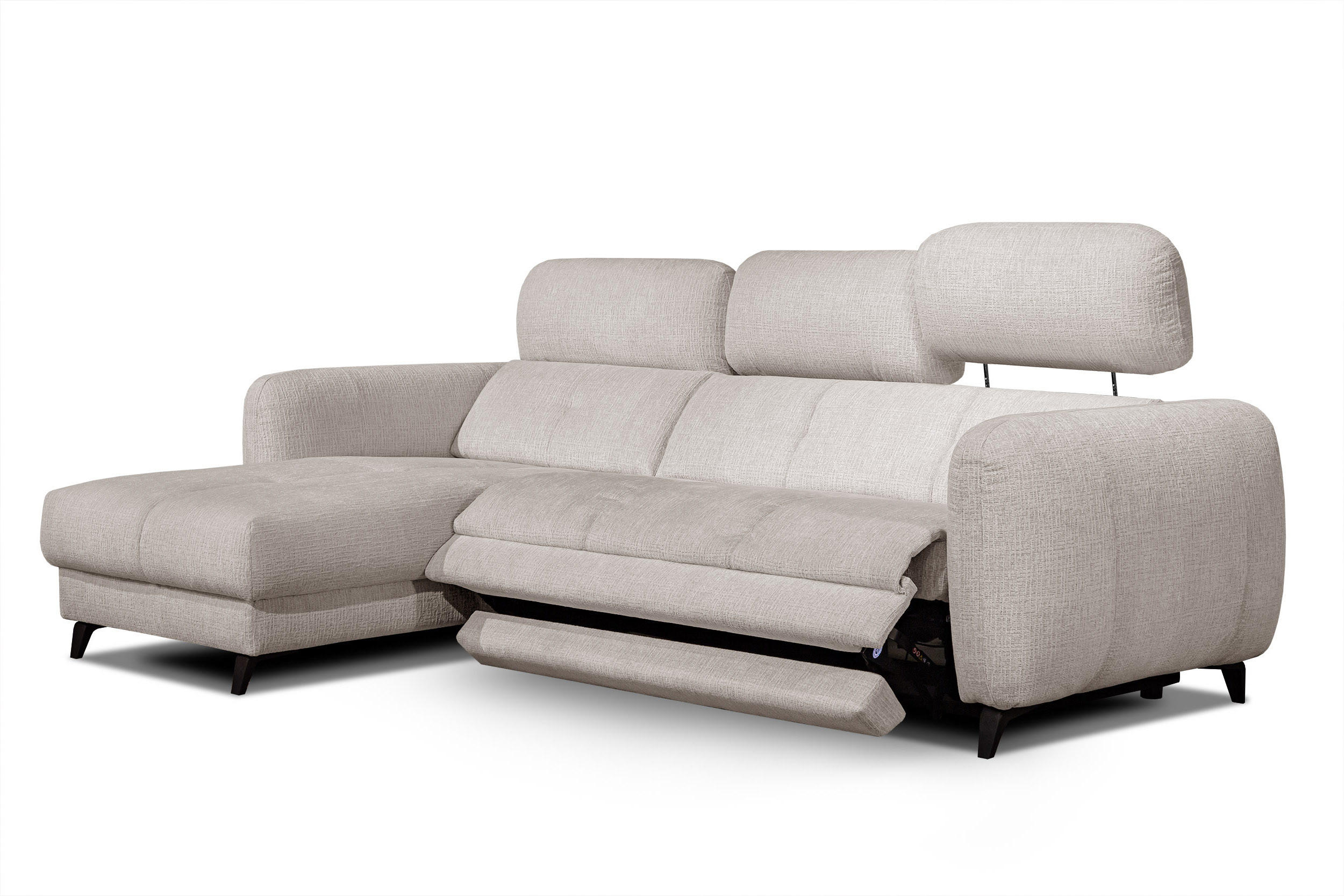 Wozimo Ecksofa Creme 256x163 cm