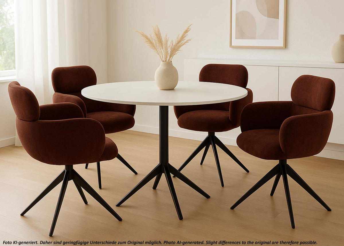 ESSZIMMERSTUHL Rotbraun - Rotbraun, Textil (61/86/69cm) - MCW