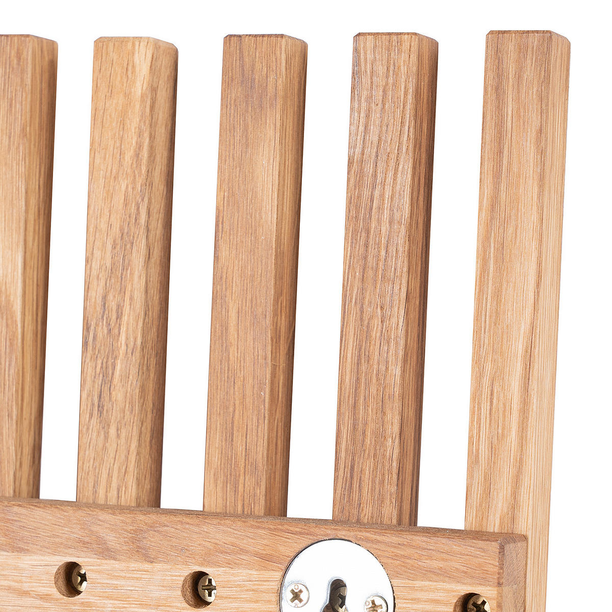 GARDEROBENPANEEL - Eiche massiv - Eichefarben, Holz (22/120/5cm) - home24