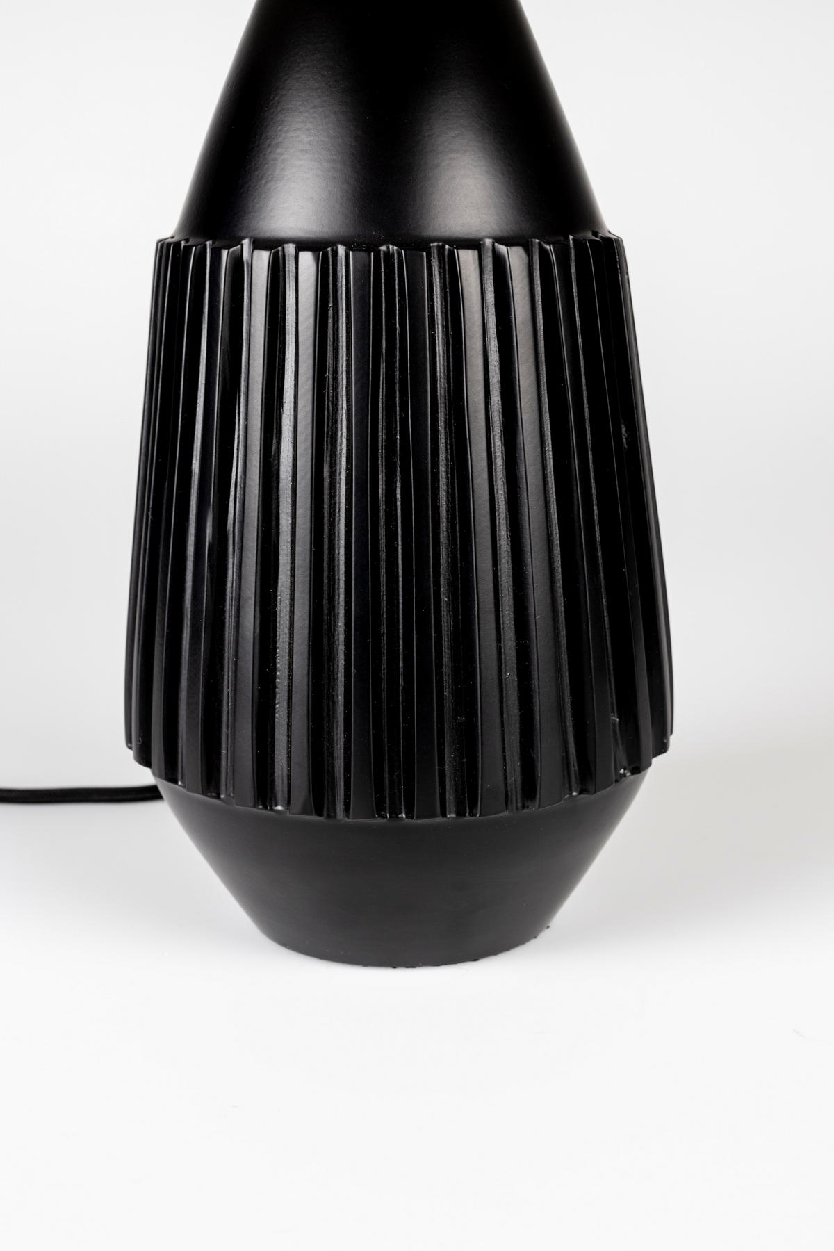TISCHLAMPE Aysa - Schwarz - 25/25/52 cm - Schwarz, Kunststoff (25/25/52cm) - Novel