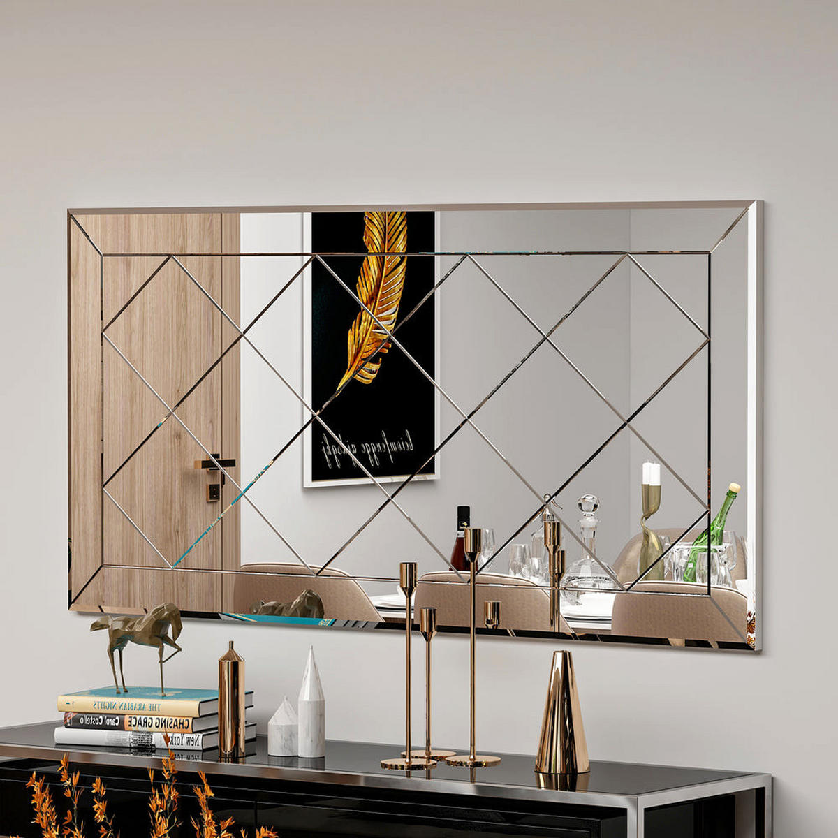 SPIEGEL Pauli 120x60cm - Transparent, Holzwerkstoff (120/60/2.2cm) - moebel17