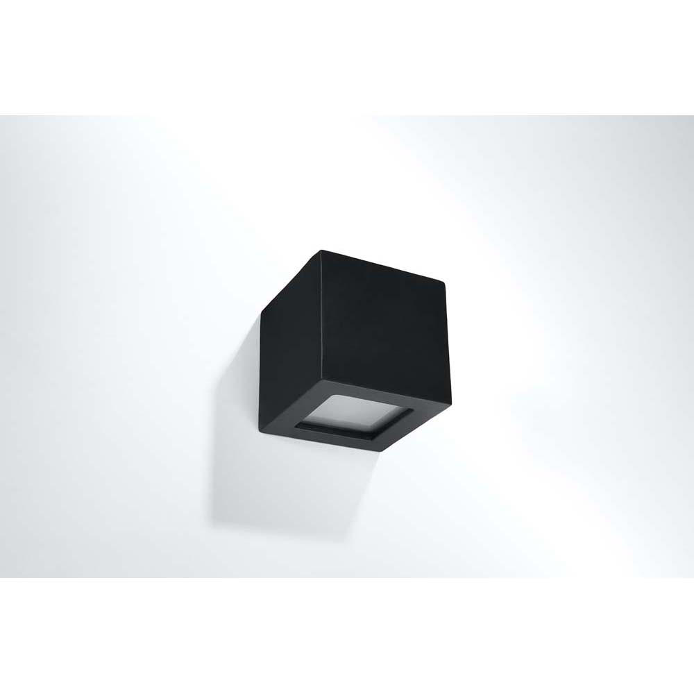 Thumbnail - Wandleuchte, Schwarz, Glas, 14x14x14 cm, Lampen & Leuchten, Innenbeleuchtung, Wandleuchten