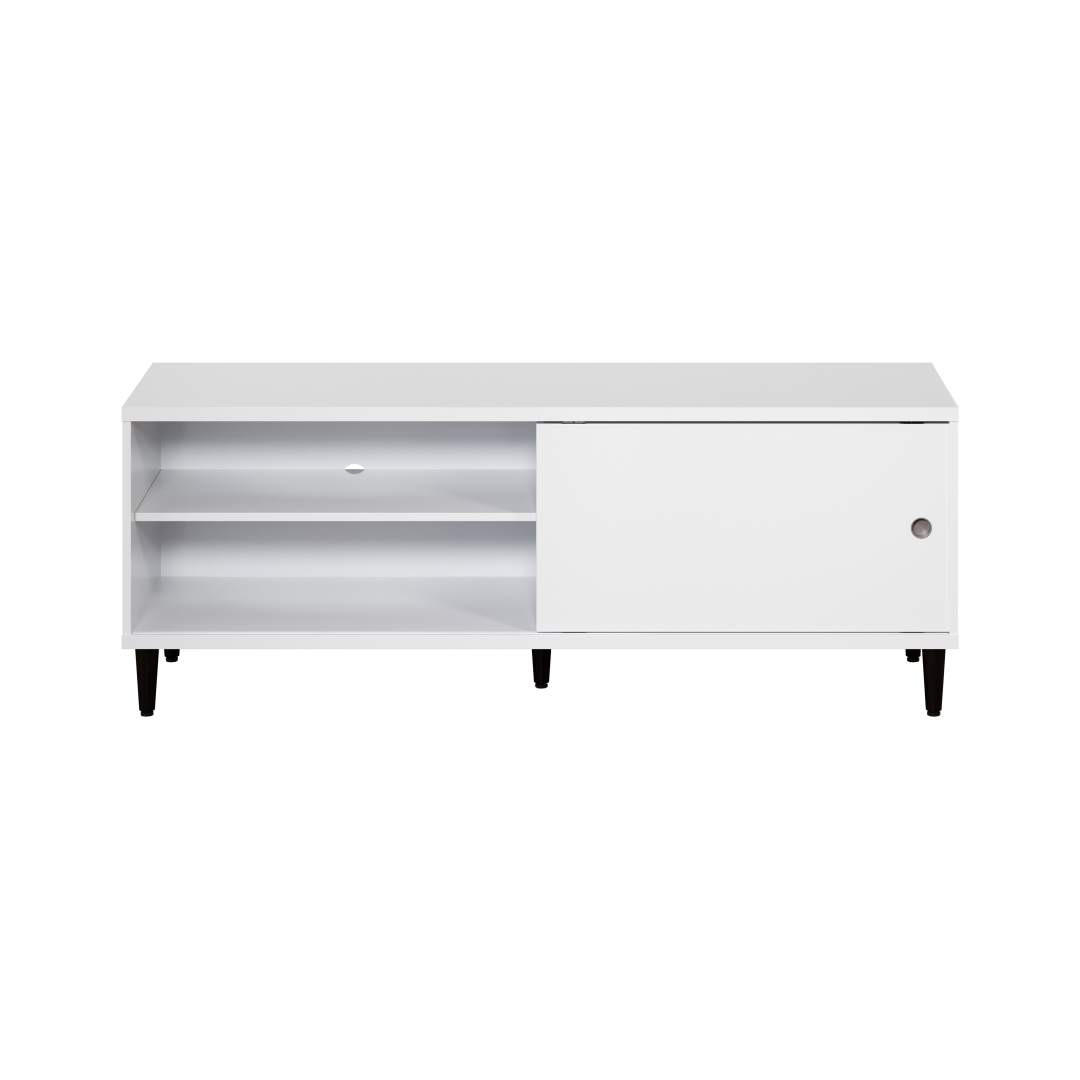 TV TISCH weiß - Weiß, Holzwerkstoff (150/56/40cm) - ebuy24