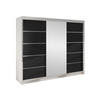 SCHWEBETÜRENSCHRANK Derby VI - Klar, Holzwerkstoff/Metall (200/215/58cm) - MIRJAN24