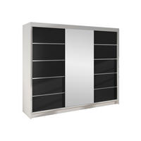SCHWEBETÜRENSCHRANK Derby VI - Klar, Holzwerkstoff/Metall (200/215/58cm) - MIRJAN24
