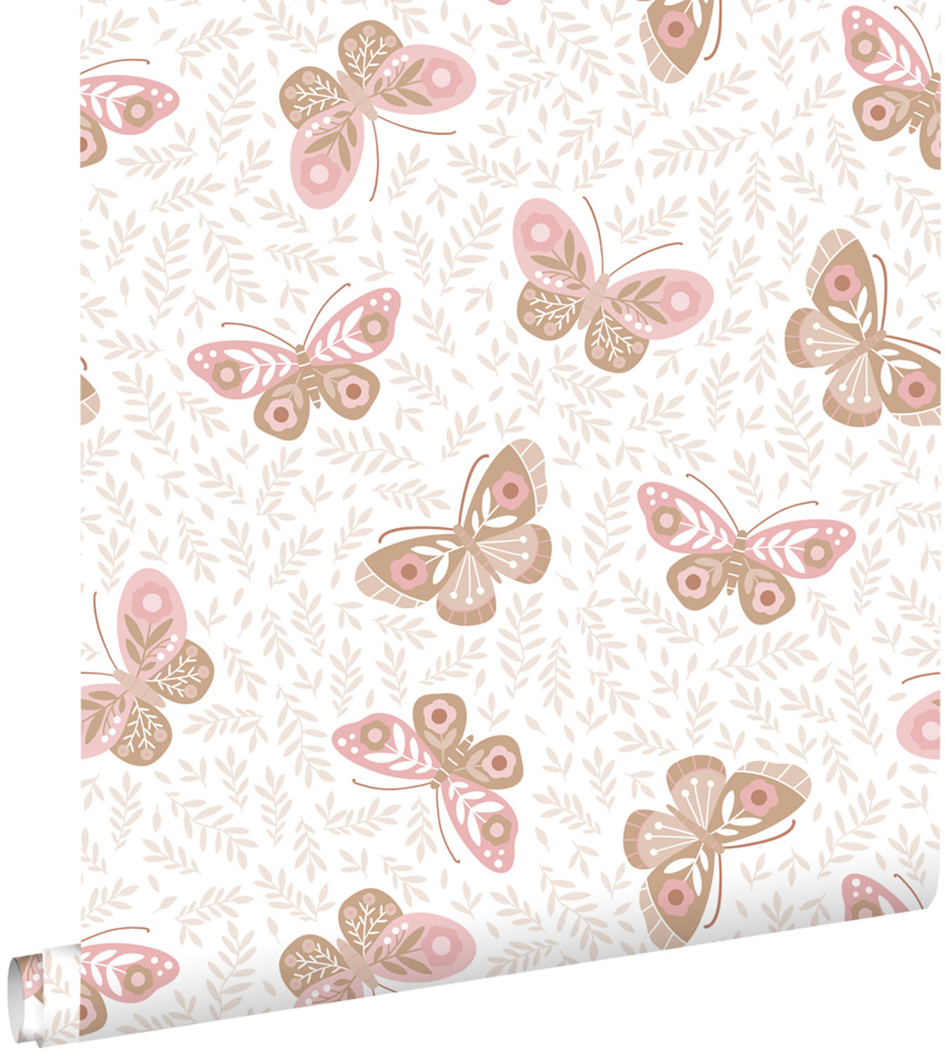 TAPETE Schmetterlinge 50 x 900 cm - Weiß, Papier (50/0.1cm) - ESTAhome