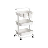 ROLLWAGEN - Weiß, Kunststoff (33.5/87/41.6cm) - Hansiro