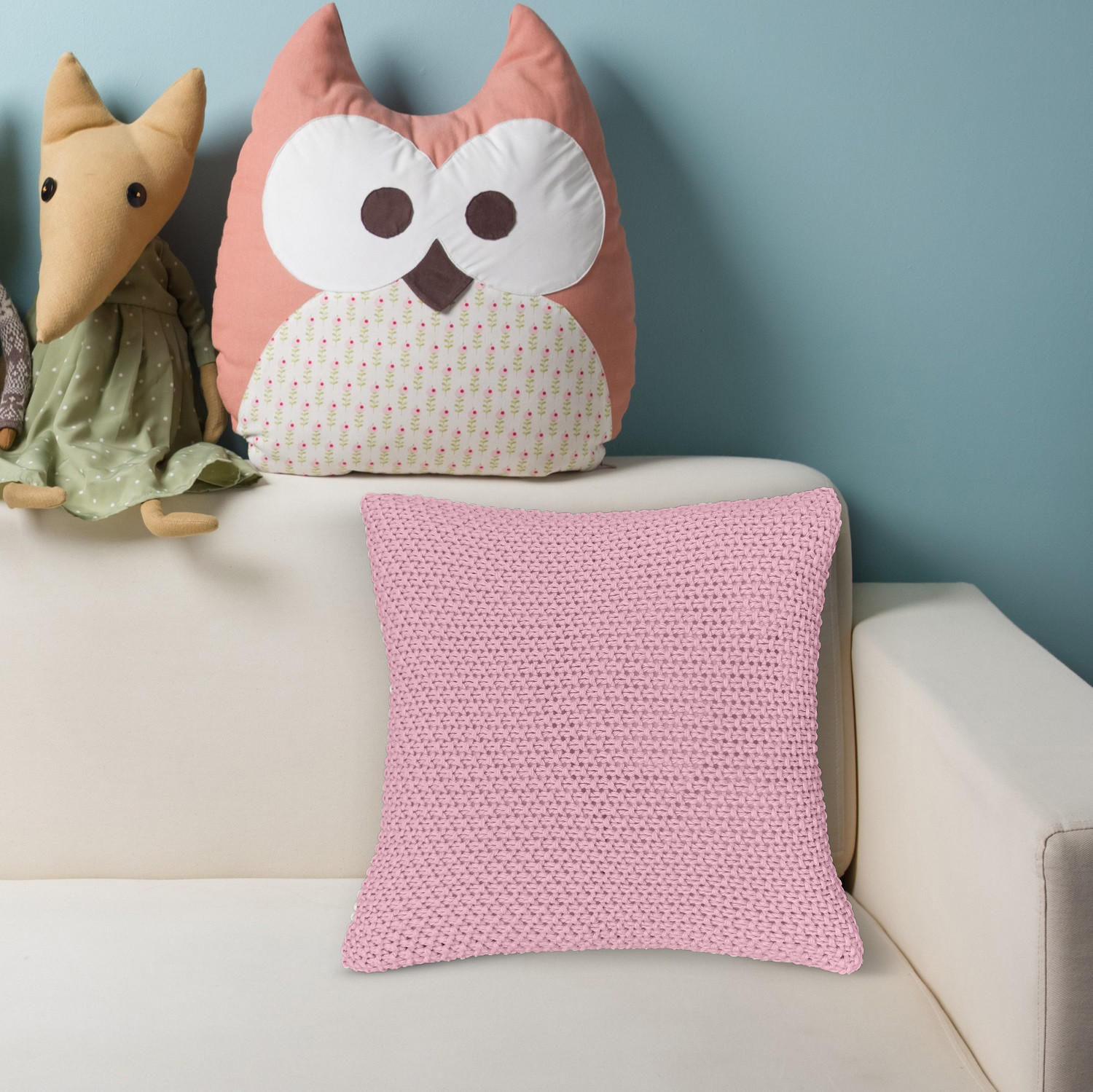 Thumbnail - wometo Kissenhülle, Pink, Textil, 45x45 cm, Oeko-Tex®, Wohntextilien, Bezüge, Kissenbezüge