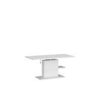COUCHTISCH rechteckig stufenlos höhenverstellbar Ablage 110/65/54 cm - Weiß, Holzwerkstoff (65/110/54cm) - designimpex