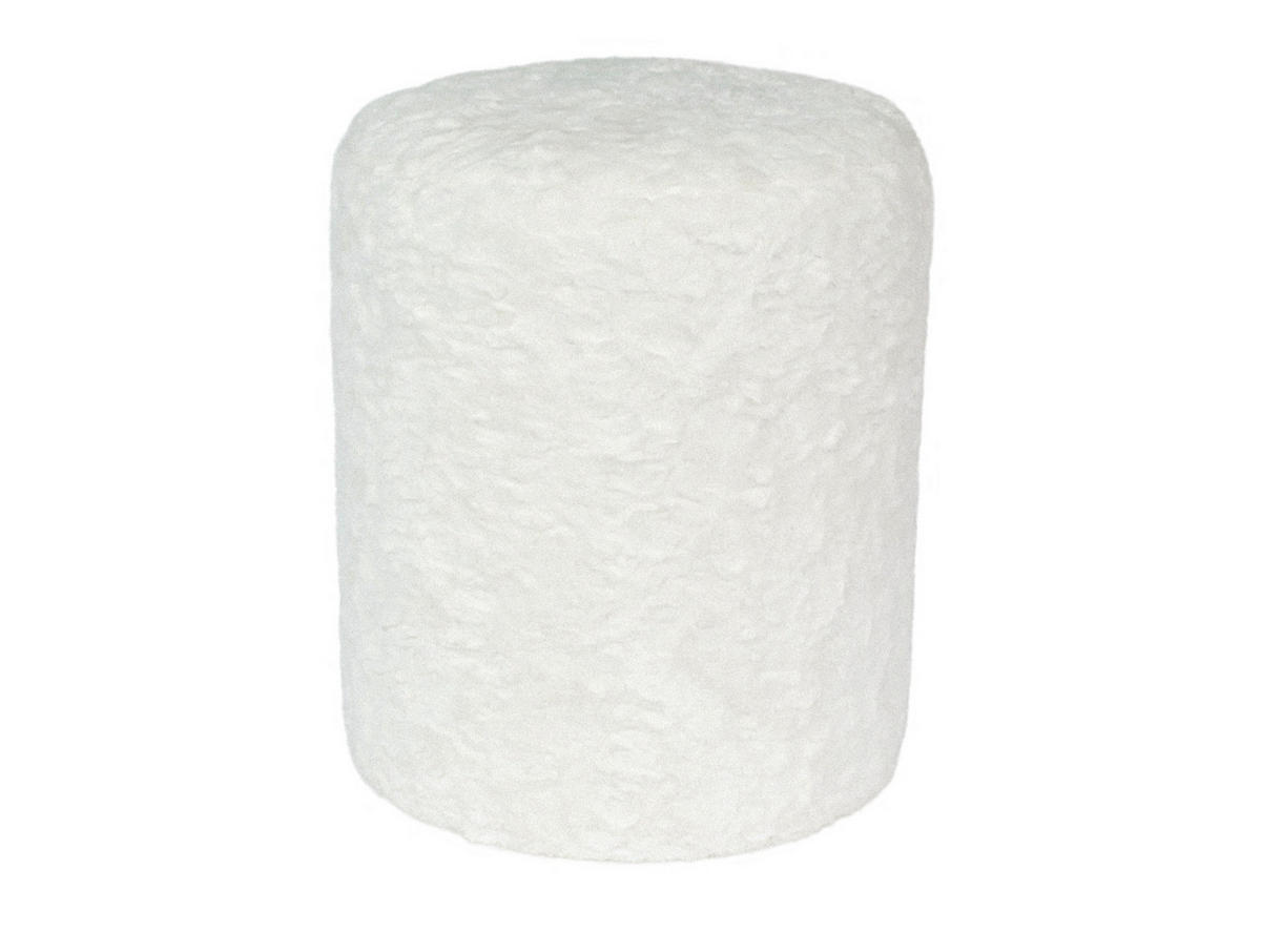 HOCKER Tierno 36/36/43 cm - Weiß, Kunststoff (36/43/36cm) - Leitmotiv