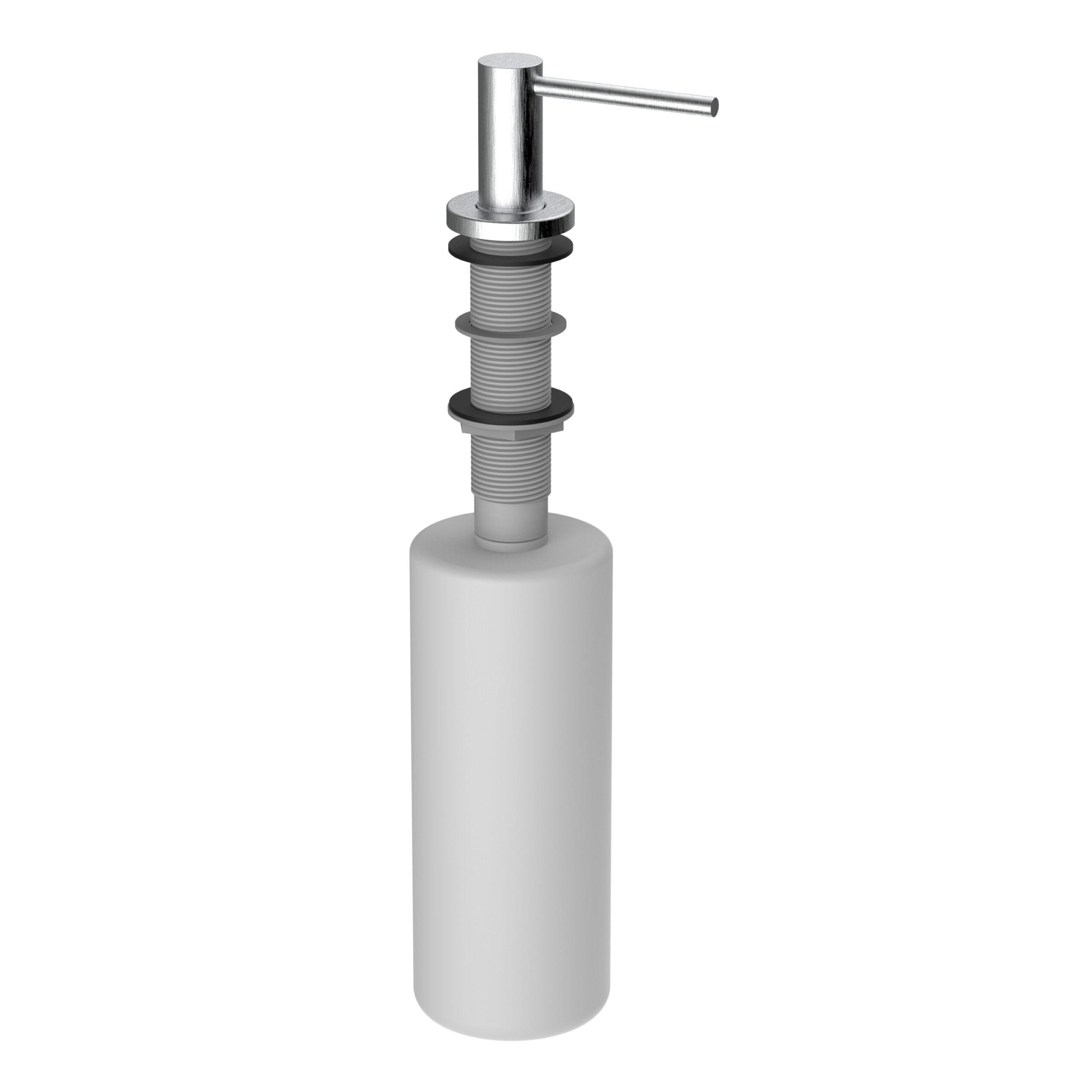 SEIFENSPENDER aus Edelstahl, Rund, Gebürstet, von oben Befüllbar - Edelstahlfarben, Metall (79/33.5/79cm) - VIZIO