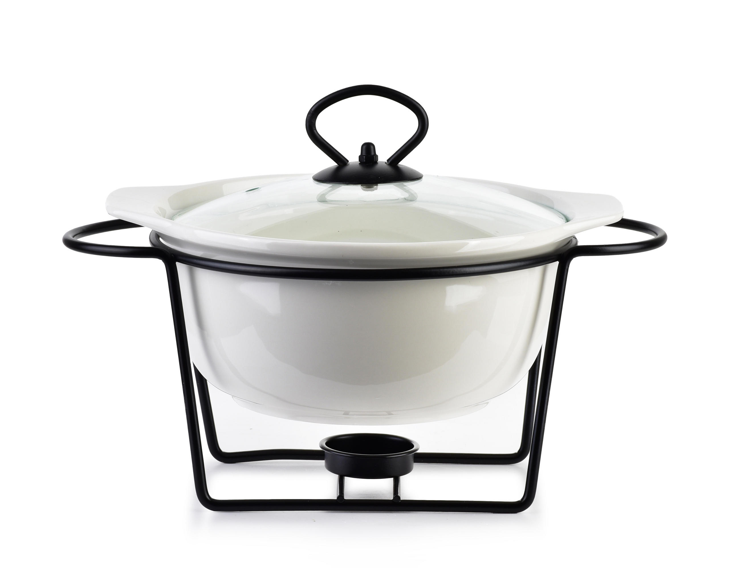 AUFLAUFFORM Modern Kitchen Weiß 23/20/12 cm Keramik - Weiß, Keramik (20/12/23cm) - Mondex