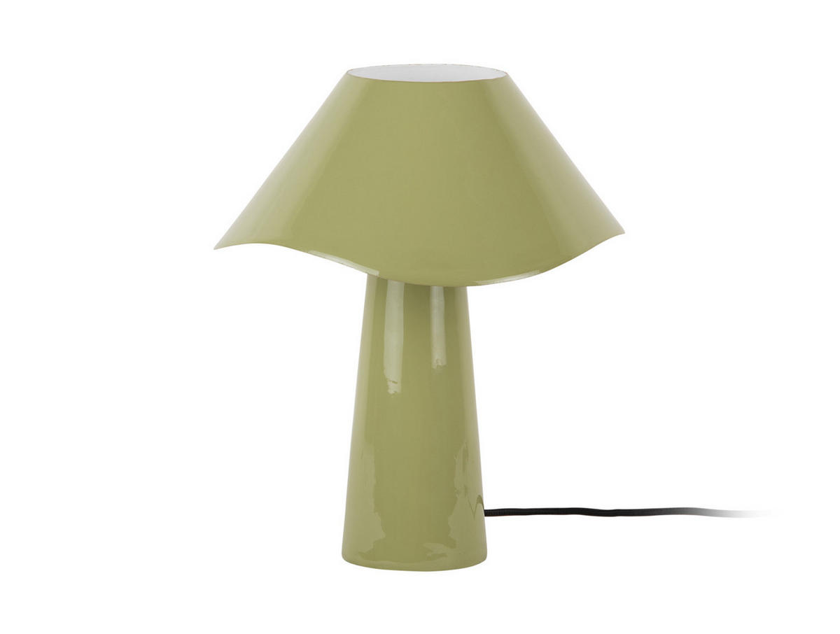 TISCHLAMPE Ameno 28/28/33 cm - Grün, Metall (28/28/33cm) - Leitmotiv