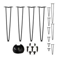 4XHAIRPIN - Schwarz, Kunststoff/Metall (12/60/12cm) - Relaxdays