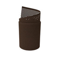 SICHTSCHUTZSTREIFEN PP Premium Gelocht 20 Prozent Streifen Braun 2,55m - Braun, Kunststoff (255/19cm) - ZAUN|ZU