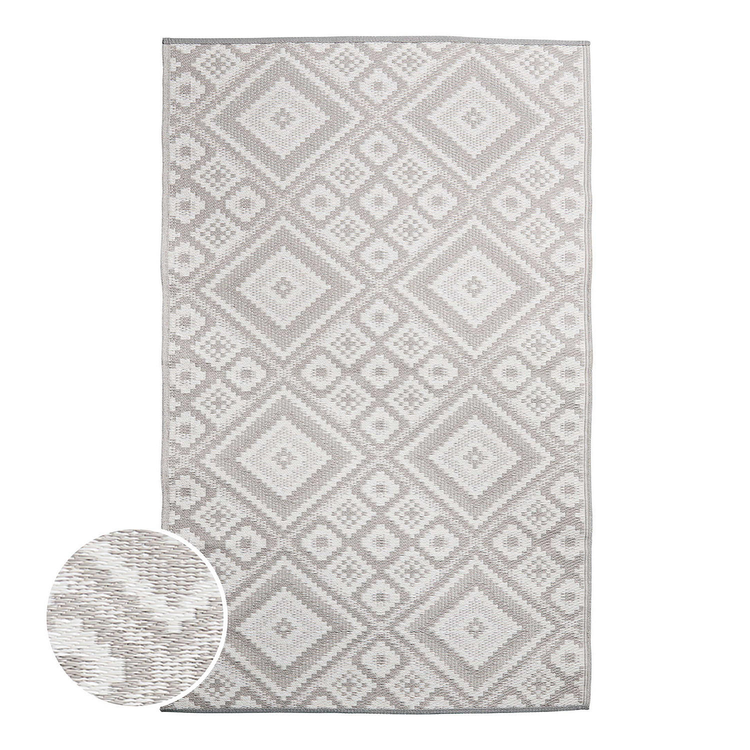 IN-/OUTDOORTEPPICH Colour Clash - Grau, Kunststoff (118/180cm) - Butlers