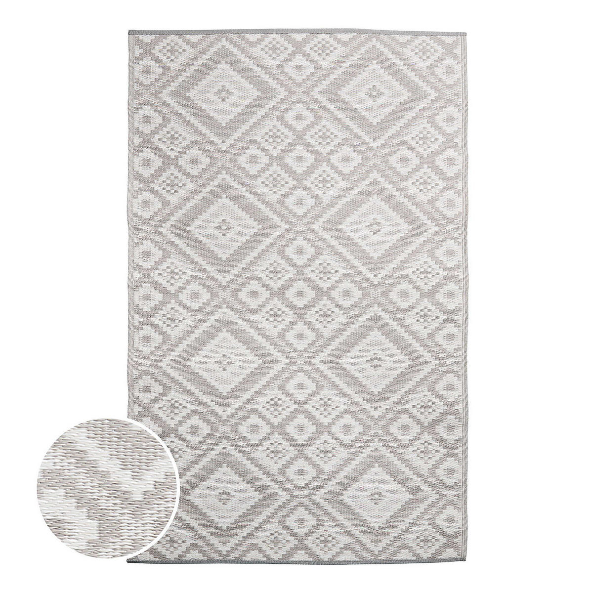 IN-/OUTDOORTEPPICH Colour Clash - Grau, Kunststoff (118/180cm) - Butlers