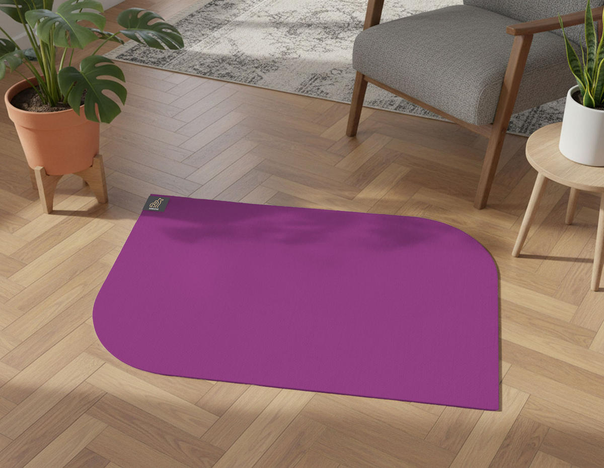 NAPFUNTERLAGE, Öko-Tex, Blattform Pflaume 60 x 90 cm - Pflaume, Textil (90/60cm) - SANOZOO