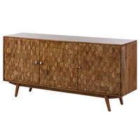 SIDEBOARD Akazie 160x42x75 Akazie natur lackiert MOSAYK #110 - Braun, Holz (160/75/42cm) - Massivmoebel24