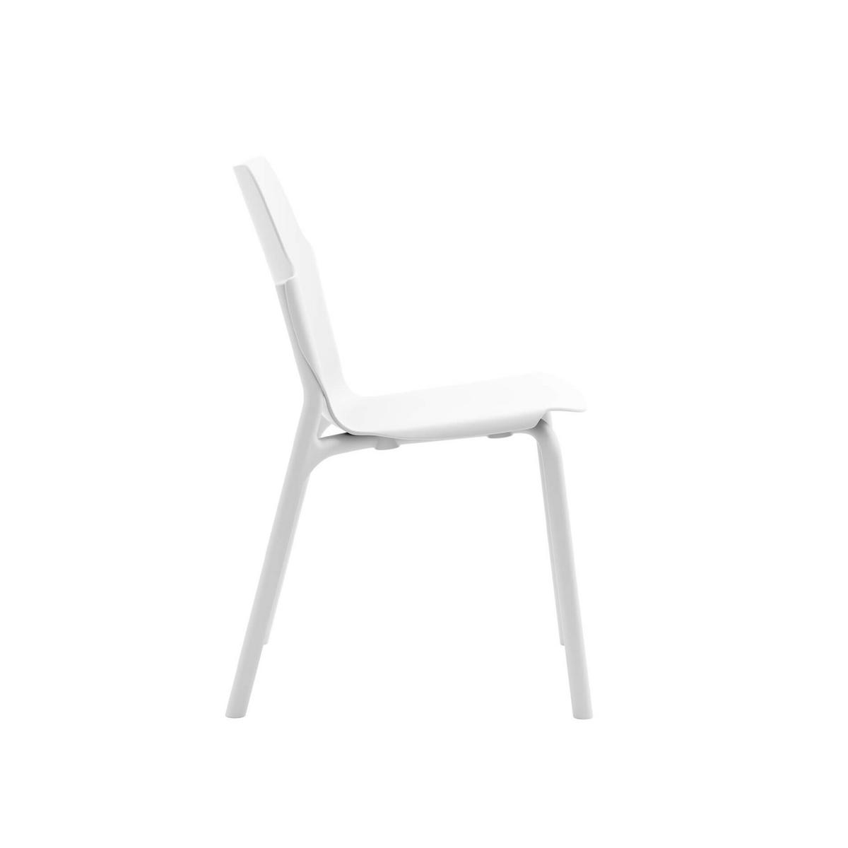 GARTENSTUHL Eisweiß 56/47/83 cm 2er-Set - Weiß, Kunststoff (56/83/47cm) - Mobili Rebecca