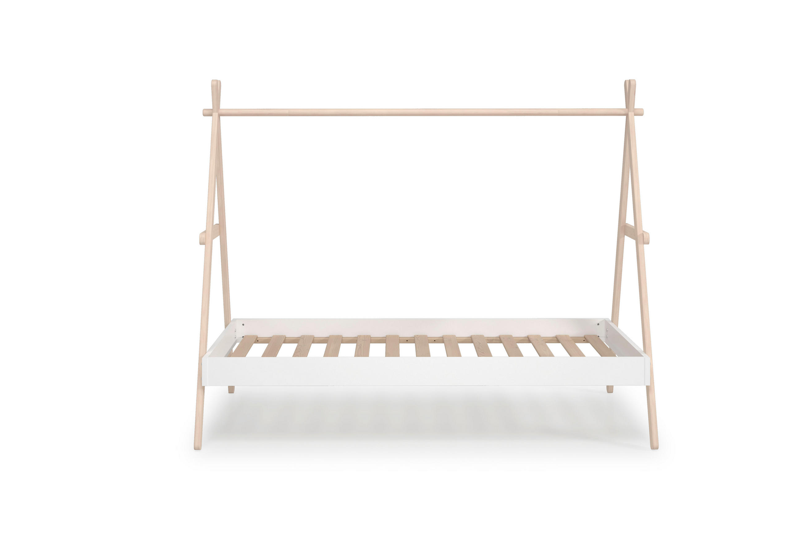 TIPIBETT Trufa Braun 209/104/160 cm - Braun, Holz (90/200cm) - Calicosy