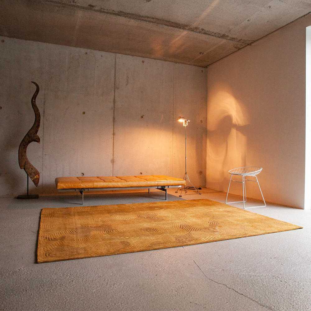 TEPPICH Jelly Gold Meditation 200/280 cm - Gelb, Textil (200/280cm) - Louis De Poortere