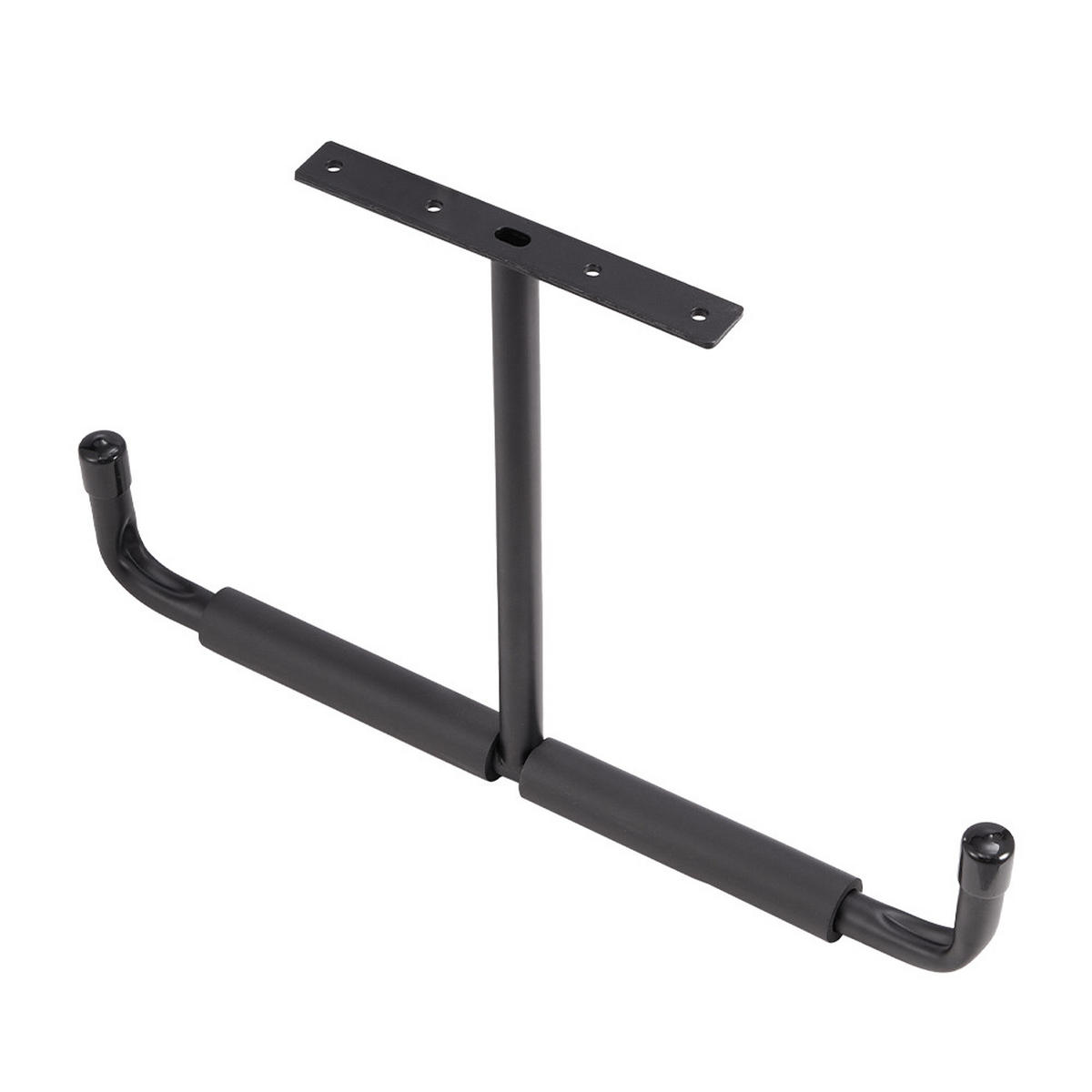 DECKENHAKEN 2 Stück T-förmige in Schwarz Vielseitig einsetzbar Belastbarkeit 43,5 x 29 cm - Schwarz, Metall (29/1/43.5cm) - Livingandhome