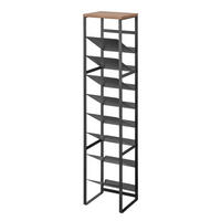 FLASCHENREGAL Tower schwarz 20/88/19 cm - Schwarz, Metall (20/88/19cm) - Yamazaki