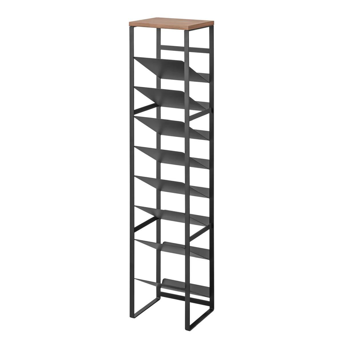 FLASCHENREGAL Tower schwarz 20/88/19 cm - Schwarz, Metall (20/88/19cm) - Yamazaki
