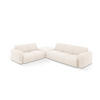ECKSOFA links Molino aus Chenille-Stoff leichtes beige 6 Sitzplätze - Creme, Textil (250/315cm) - Micadoni