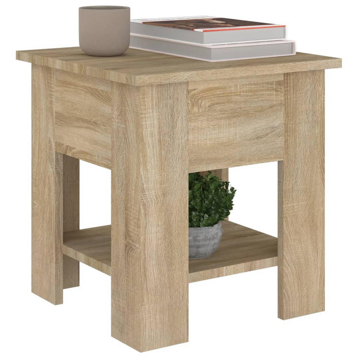 COUCHTISCH Sonoma-Eiche 40x40x42 cm Holzwerkstoff - Braun, Holzwerkstoff (40/40/42cm) - furnicato
