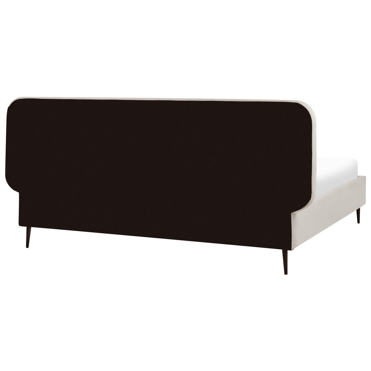 BETT mit Lattenrost 180/200 cm Beige Brin - Beige/Schwarz, Textil (180/200cm) - Beliani