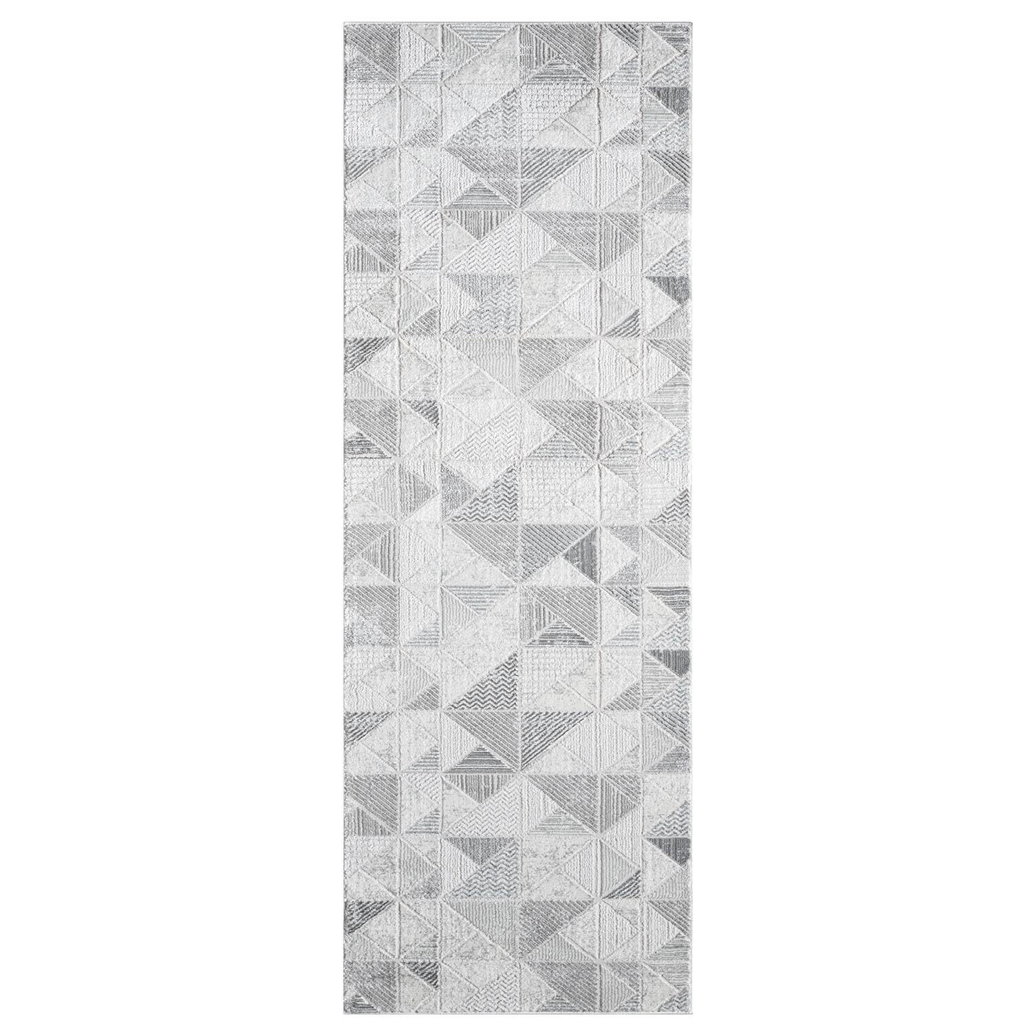 KURZFLOR-TEPPICH Antik 231 Grau 80x300 cm - Grau, Textil (80/300cm) - carpet city