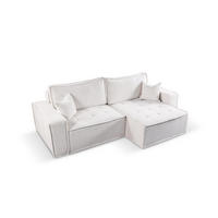 ECKSOFA Bohoo Mit Schlaffunktion Hellbeige Rechts - Beige, Holz (248/140cm) - Kaiser Möbel
