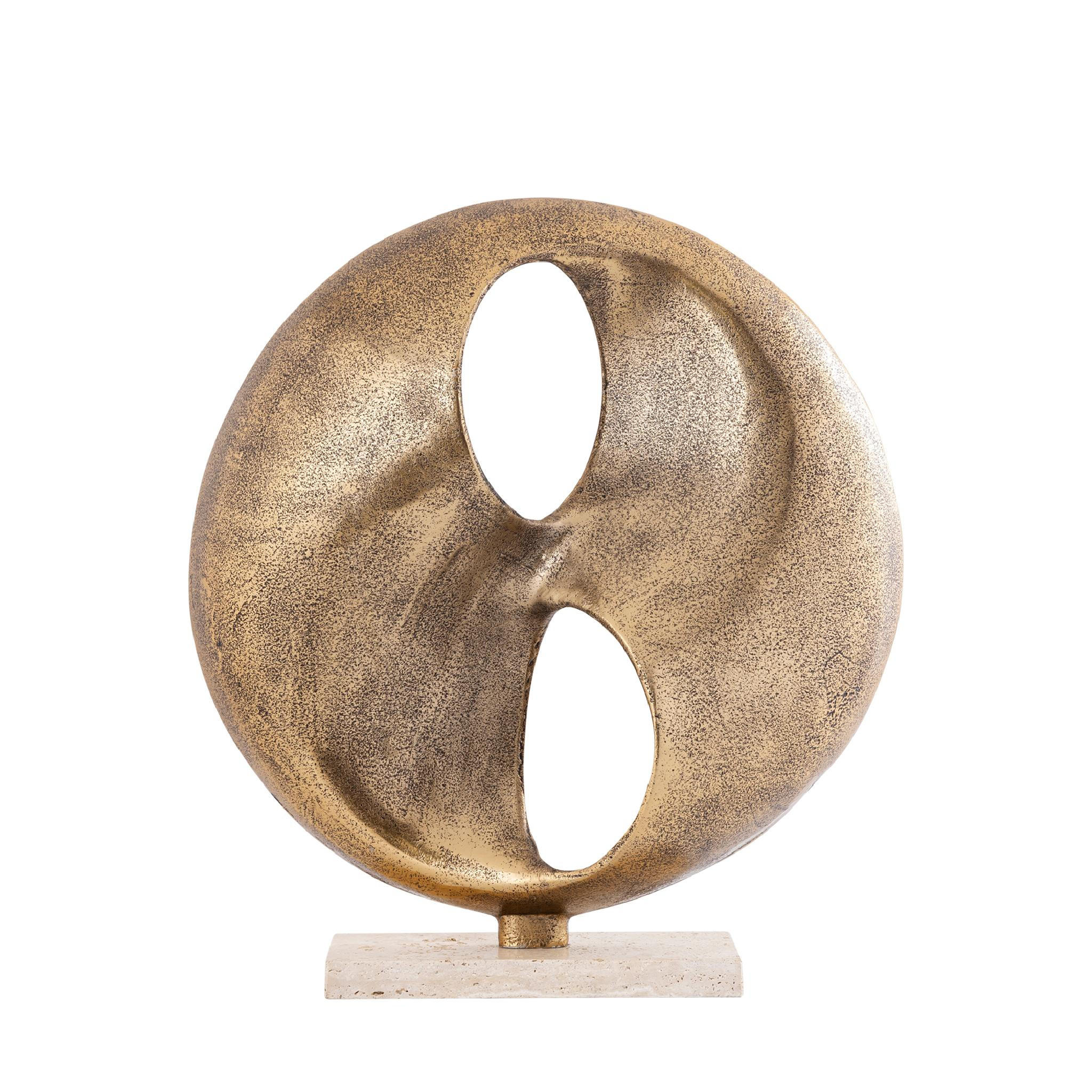 SKULPTUR Deuie Gold 45/10/50cm - Goldfarben, Metall (10/50/45cm) - PTMD Collection