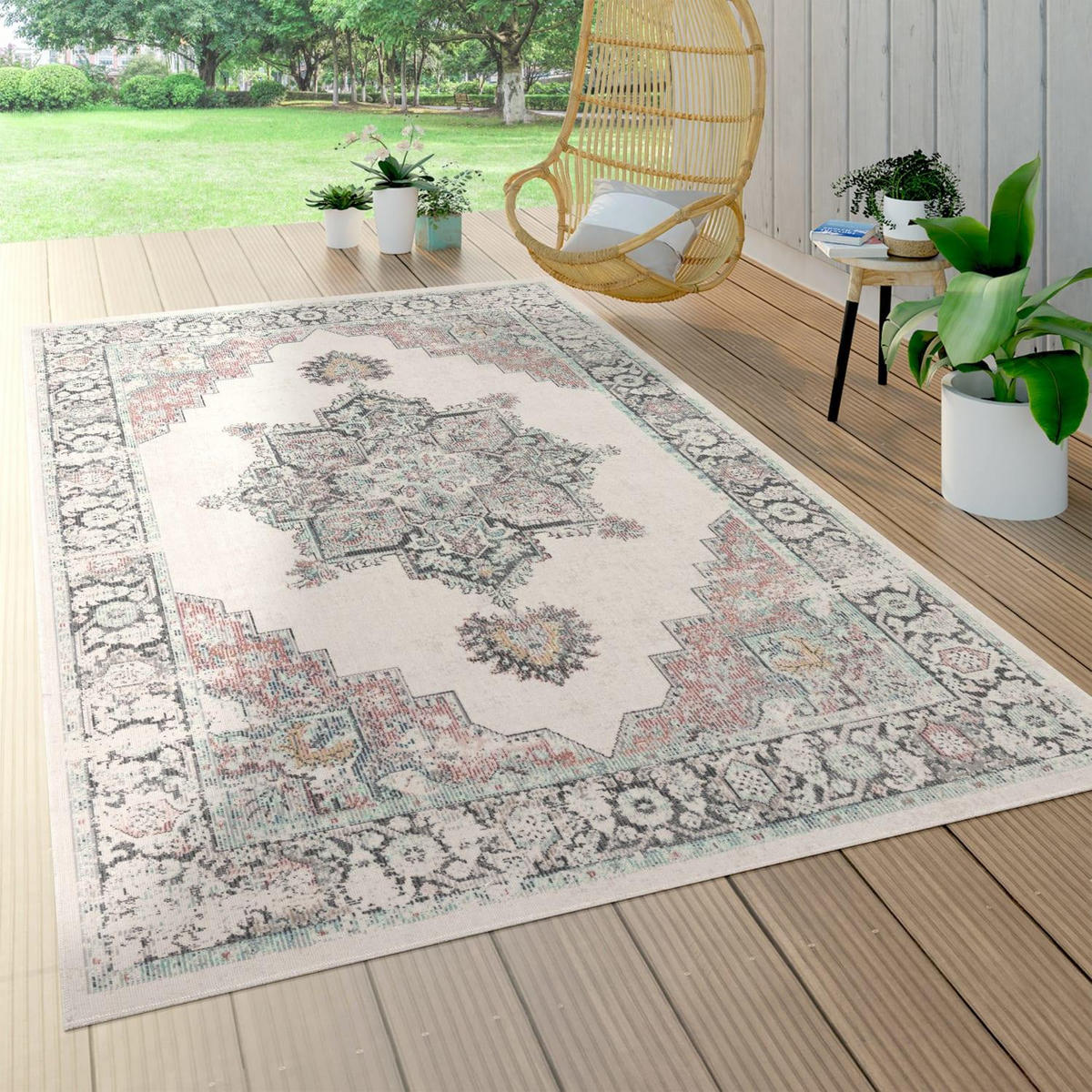 OUTDOOR-TEPPICH TORRES 275 CREME 80X150 - Creme, Textil (80/150cm) - Paco Home