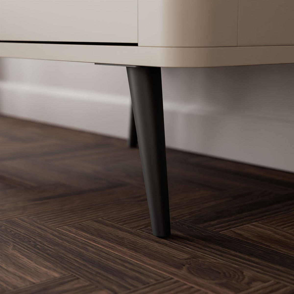 REGAL schmal AUTUMN 1D3S mit Schubladen, Kaschmir / Grauer Stein - Beige/Grau, Holzwerkstoff (60/191/40cm) - Lookway