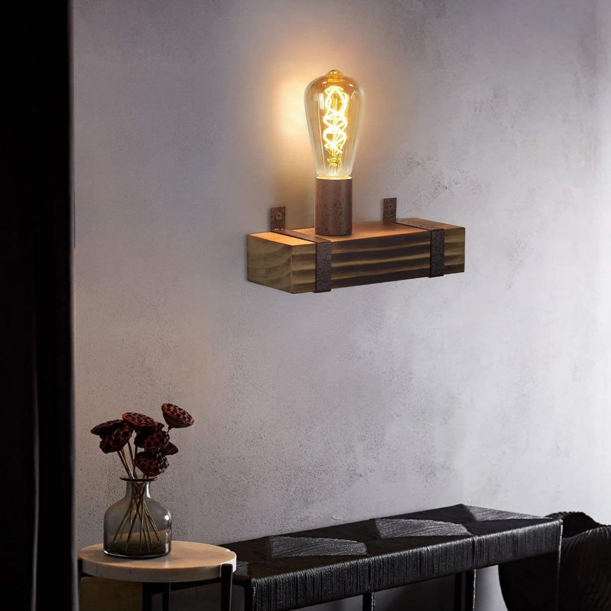 WANDLEUCHTE Skylight 23/85/11 cm - Braun, Metall (85/11/23cm) - ZMH