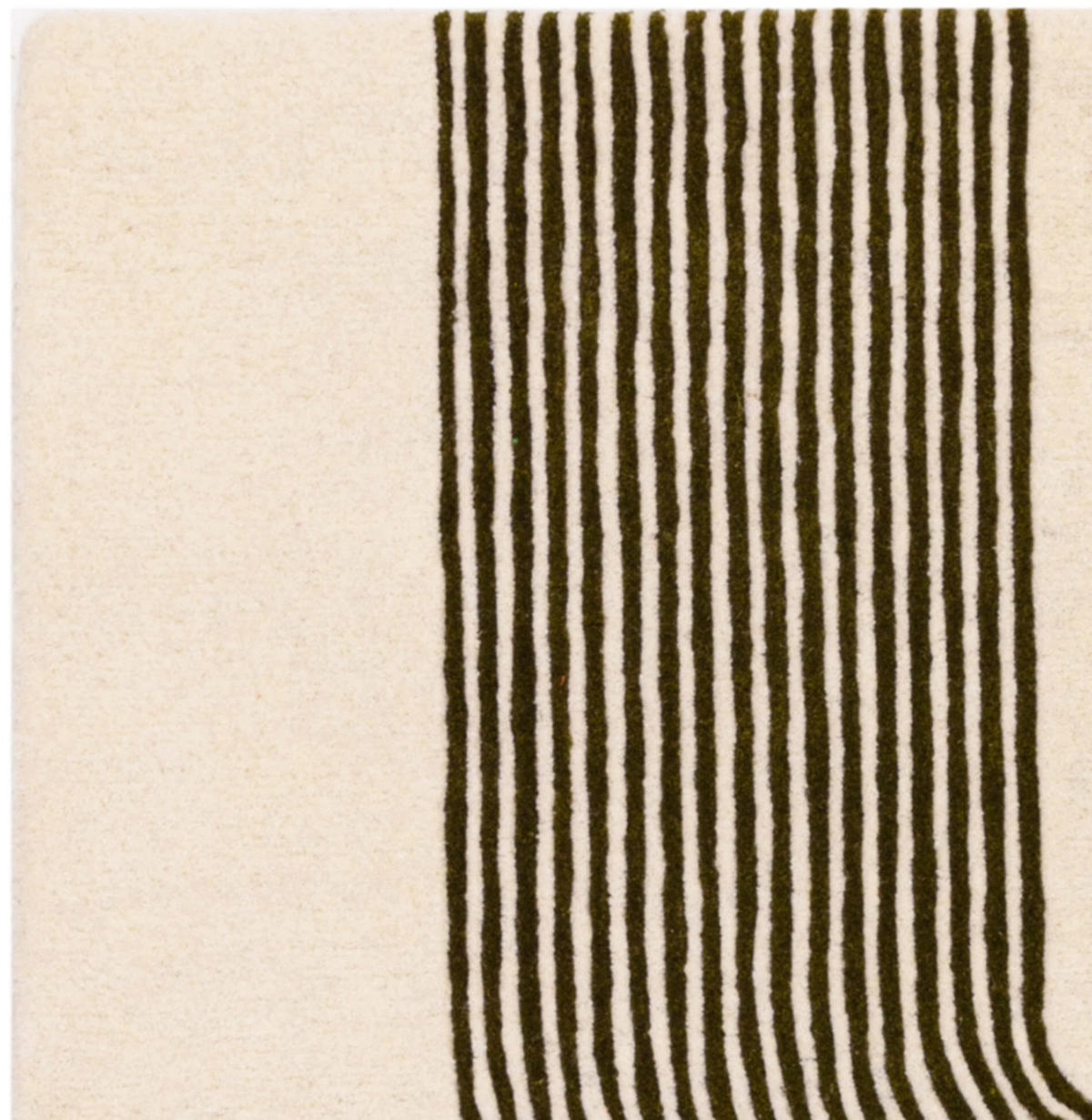 TEPPICH modern handgetuftet Wolle CROOK Grün 120 x 170 cm - Grün, Naturmaterialien (120/170cm) - Novatrend