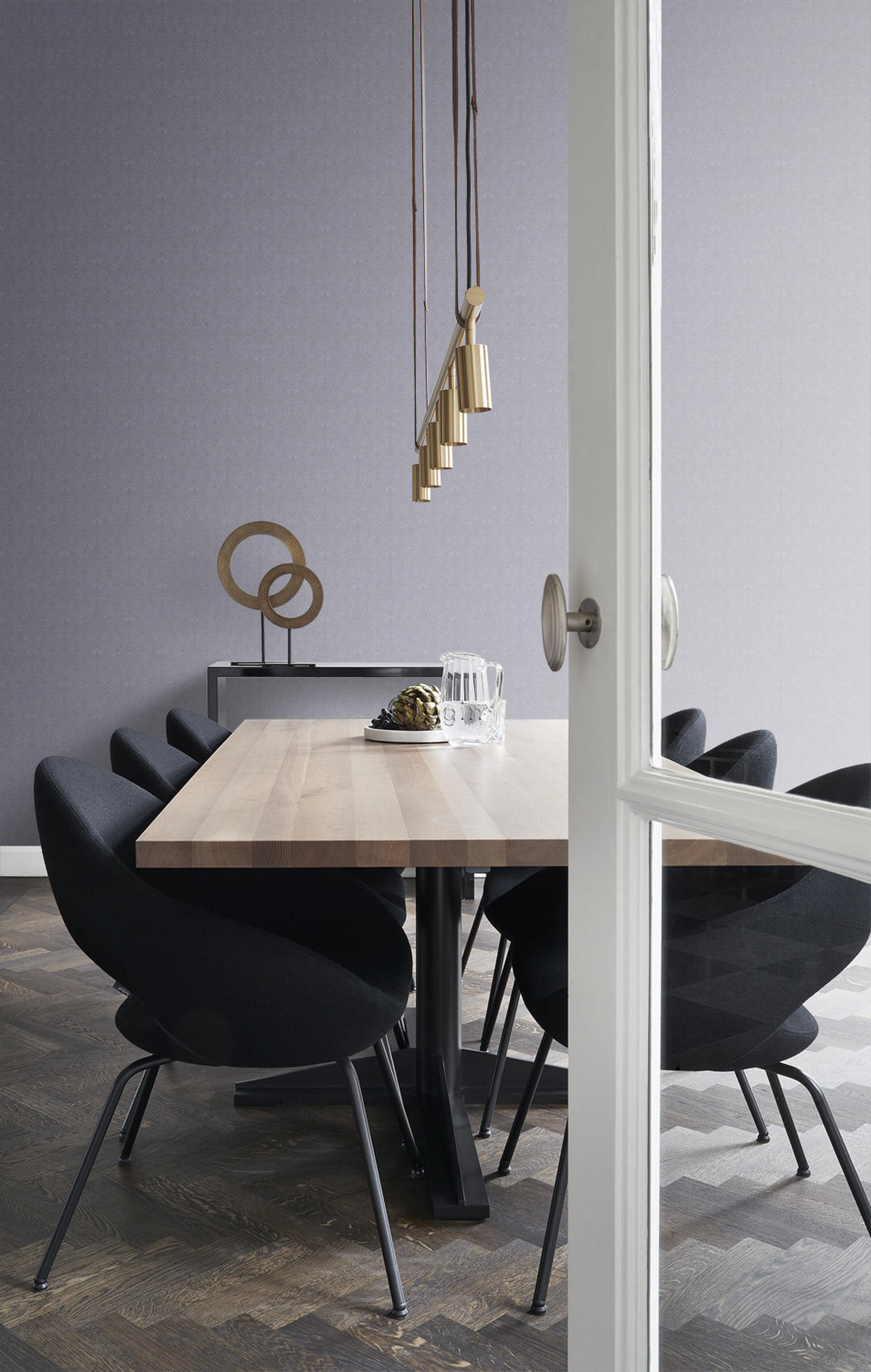 TAPETE Ornamente 53 cm x 10.05 m - Lila, Papier (53/1000cm) - Origin Wallcoverings