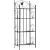 STANDREGAL Metall Schwarz - Schwarz, Metall (61.5/153/33cm) - CLP