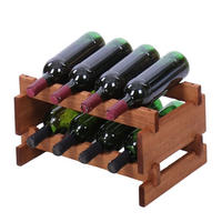 WEINREGAL VINOTECA FLEX PRO HxBxT 23x46x28cm 8 Flaschen auf 2 Ebenen Braun geölt - Braun, Holz (46/23/28cm) - PROREGAL