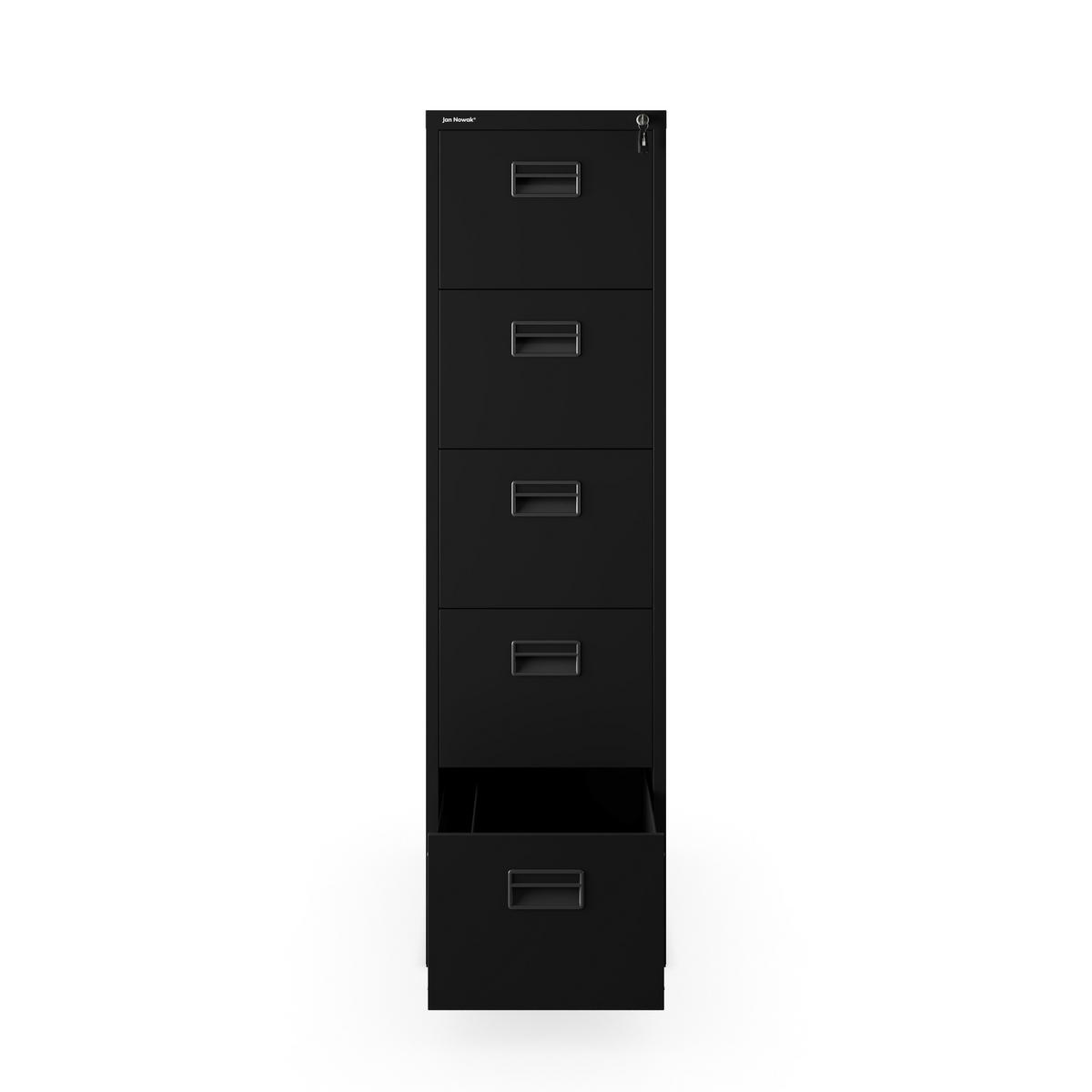 AKTENSCHRANK aus Metall SARA V5 460 x 1625,5 x 600 mm - Schwarz, Metall (46/163/60cm) - Jan Nowak