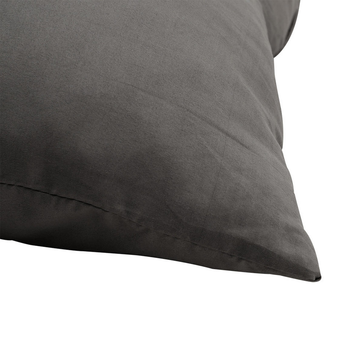 BANKKISSEN aus Polyester Dunkelgraues rechteckiges gestepptes Vielseitig einsetzbar 120 cm B x 80 cm - Dunkelgrau, Textil (80/120cm) - Livingandhome